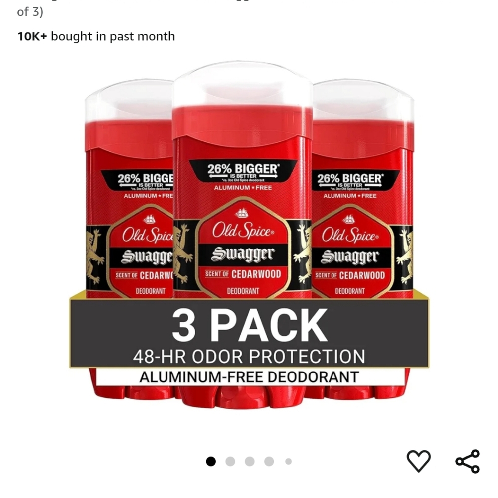 Old spice swagger deodorant 3pk